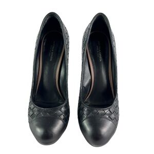 BOTTEGA VENETA Black Woven Intrecciato Leather Women Pumps 38 - 8US